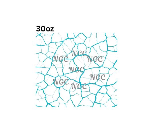 30oz teal crackle1