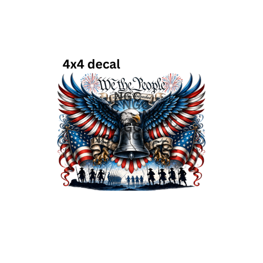 decal we the people eagle