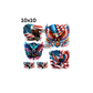 10x10 patriotic eagles with flags