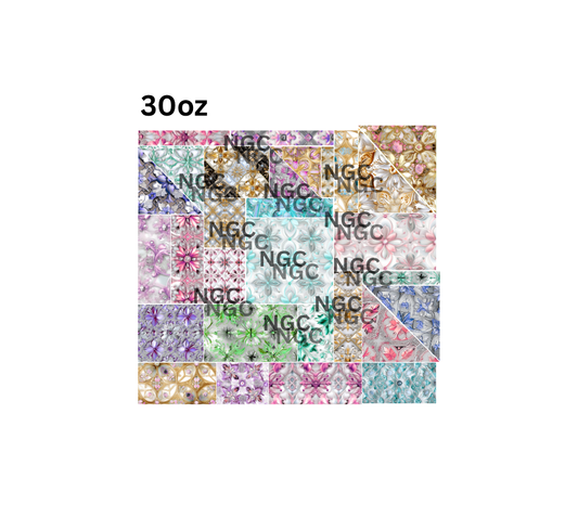 30oz luxury floral patchwork pre cut