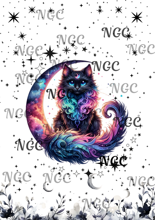 A5 Notebook moon kitty