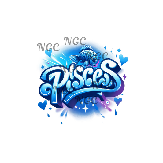 single decal Pisces