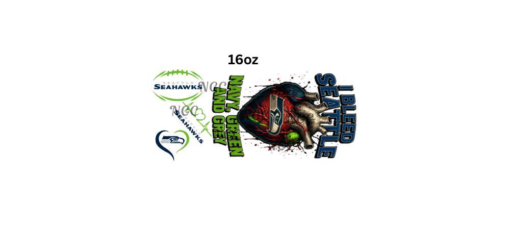 16oz i bleed seahawks