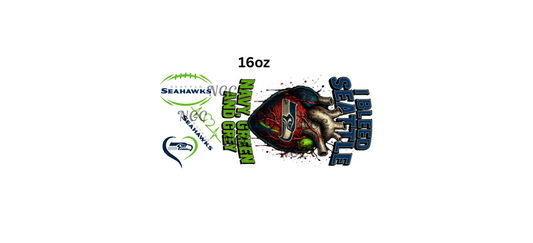 16oz i bleed seahawks