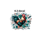 decal teal chicken