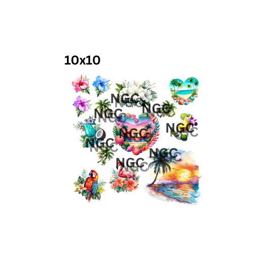 10x10 tropical elements