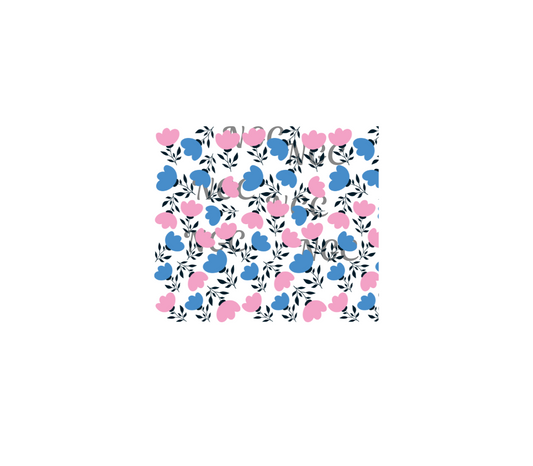 20oz flower elements pink and blue