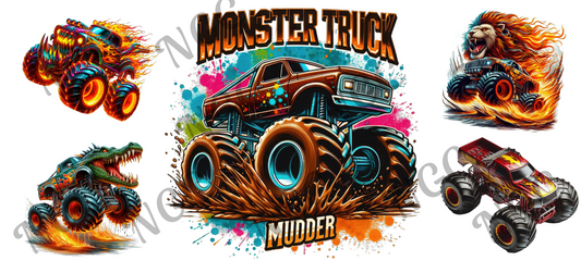 16oz wrap Monster trucks