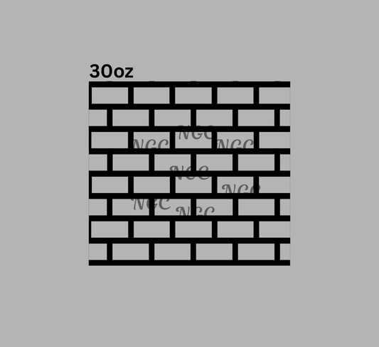 30oz brick outline black