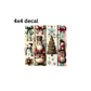 decal vintage christmas brushstrokes