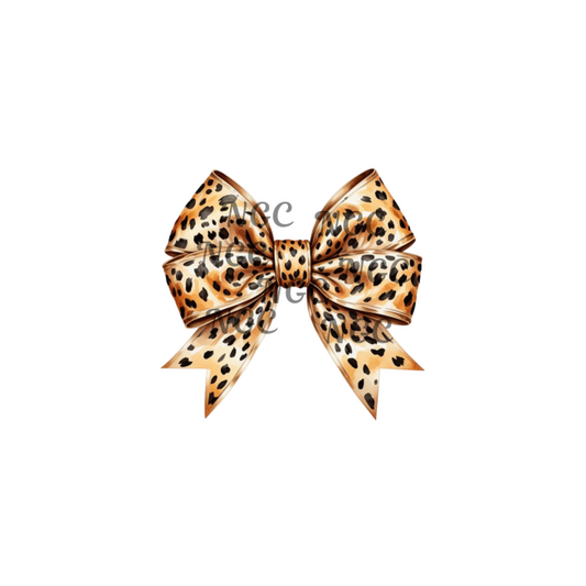 decal cheetah bow