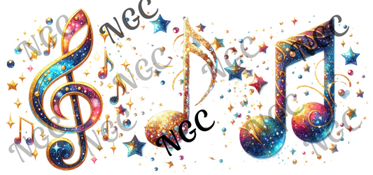 16oz wrap music notes