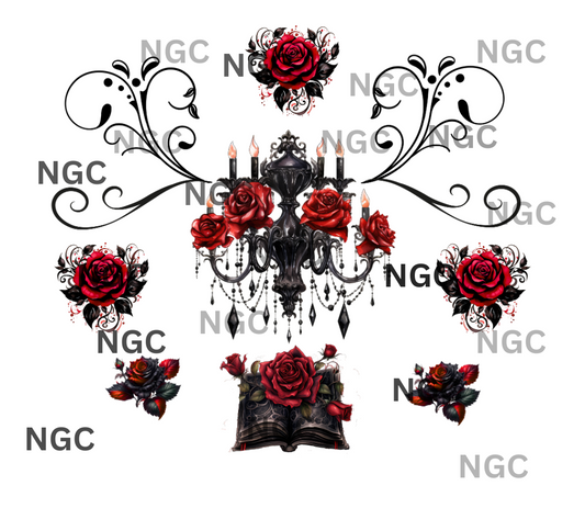 20oz wrap Goth Roses4