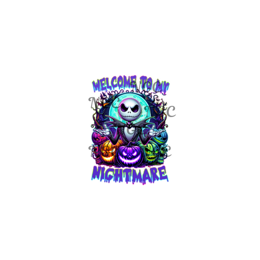 decal jack skellington welcome to my nightmare before christmas