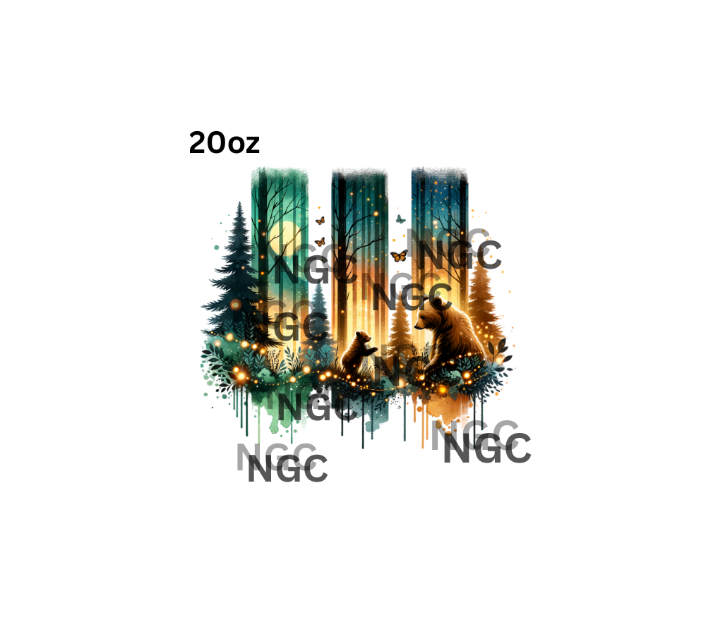 20oz mama bear brushstrokes