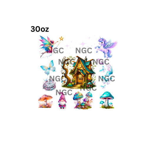 30oz fairy house with elements