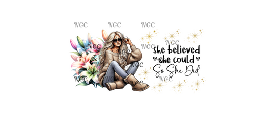 16oz she believed she could