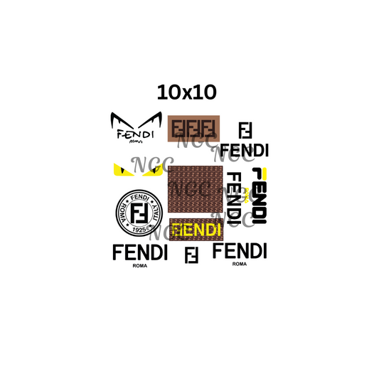 10x10 fendi sheet