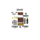 10x10 fendi sheet