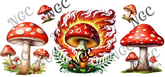 16oz wrap flame mushroom