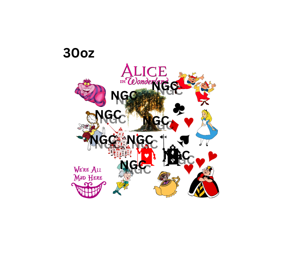 30oz alice in wonderland