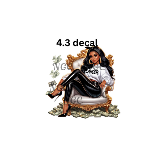 decal latina zodiac cancer