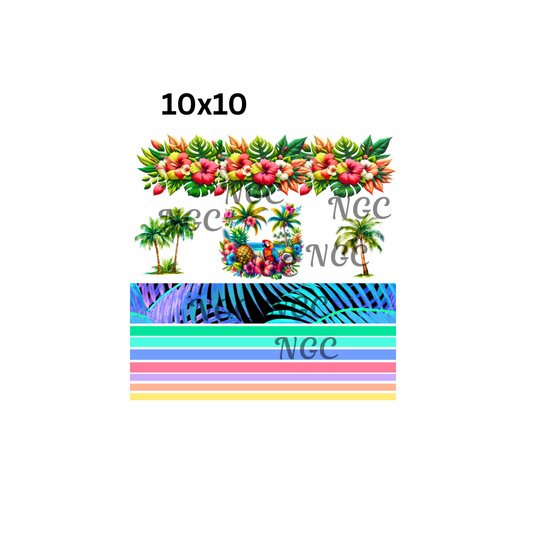 10x10 tropical band sheet element