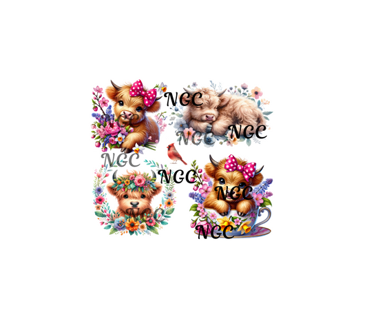 20oz wrap 4 baby highland cows