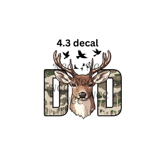 decal dad camo with deer
