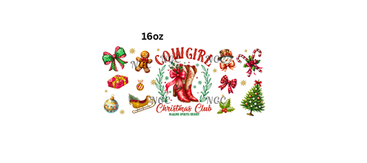 16oz cowgirl christmas club