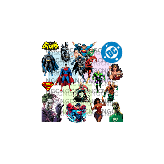 10x10 dc comic super heroes