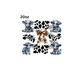 20oz patchwork denim cows