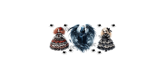 16oz grim reaper with creepy dolls