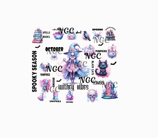 20oz wrap halloween element witch