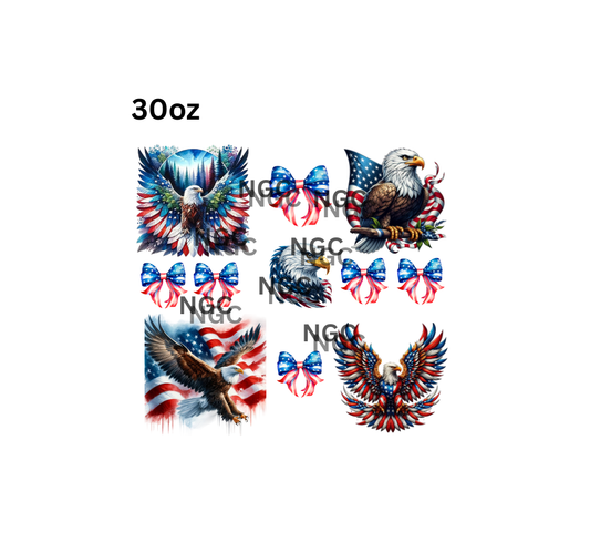 30oz patriotic eagle