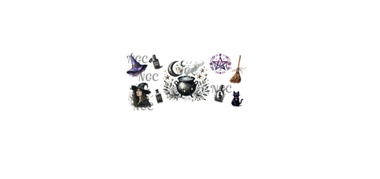 16 oz wrap witchy halloween