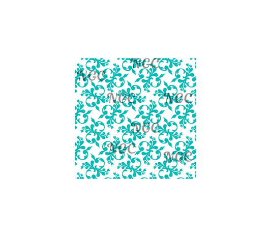 20oz wrap tiffany color tooled leather