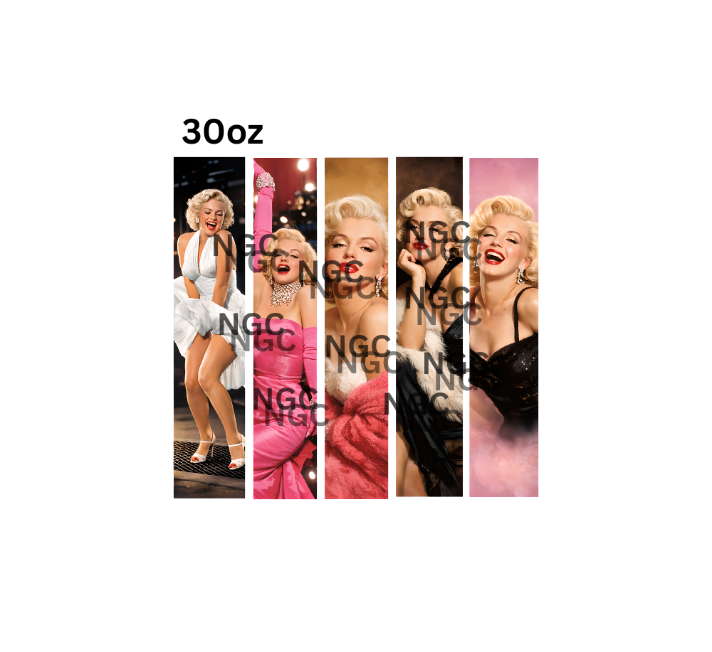 30oz marilyn monroe iconic poses