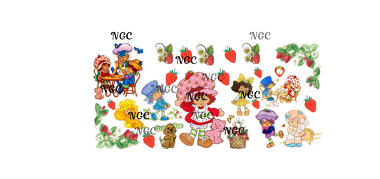 16 oz wrap strawberry shortcake