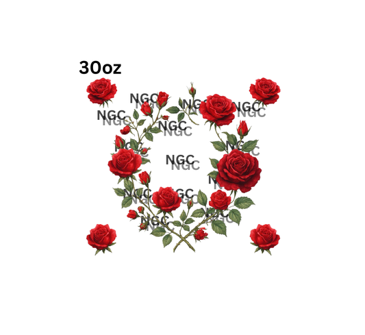 30oz roses with vines