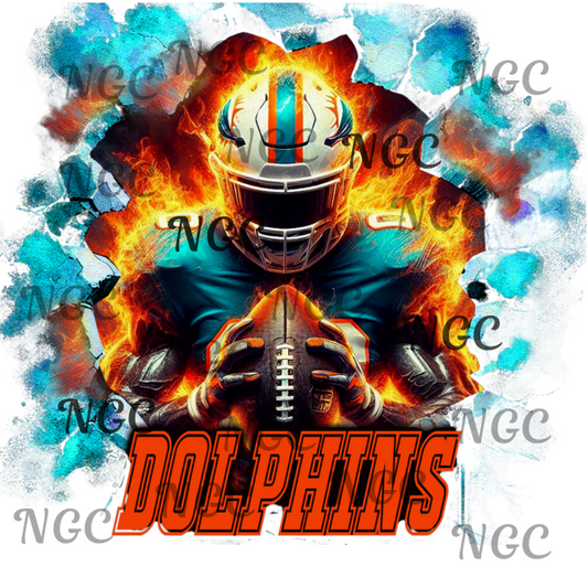 single decal dolphins