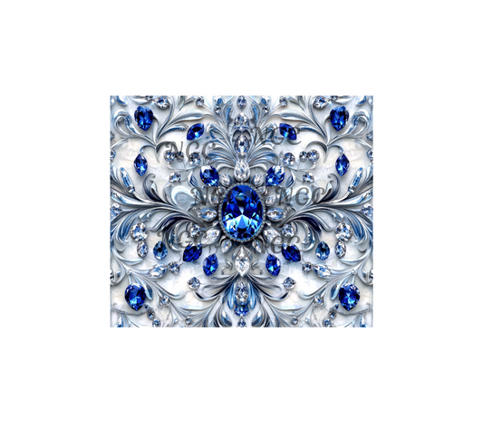 20oz silver and sapphire gemstones solid wrp