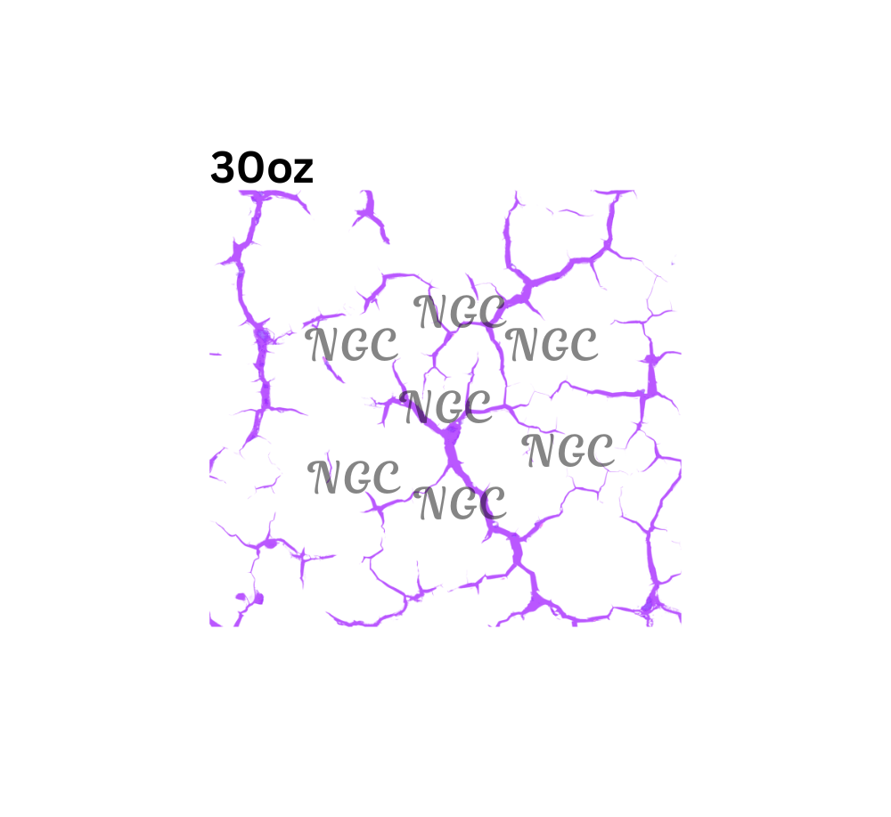 30oz purple cracked glass