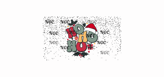 16 oz wrap ho ho ho with dots