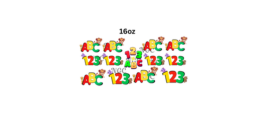 16oz ABCs and 123s