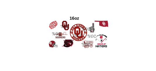 16oz oklahoma university sooners OU