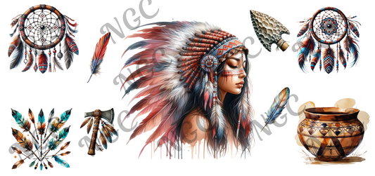 16oz wrap Native American