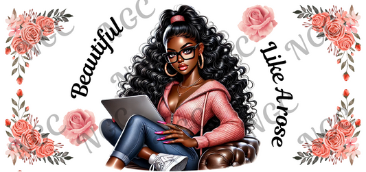 16oz wrap Beautiful like a rose