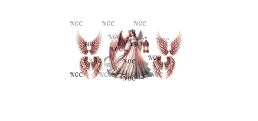 16oz wrap reddish brown angel with wing elements