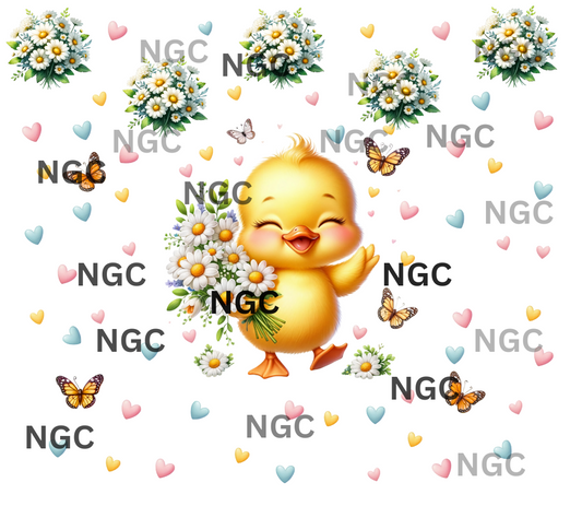 20oz wrap ducky & Daisies